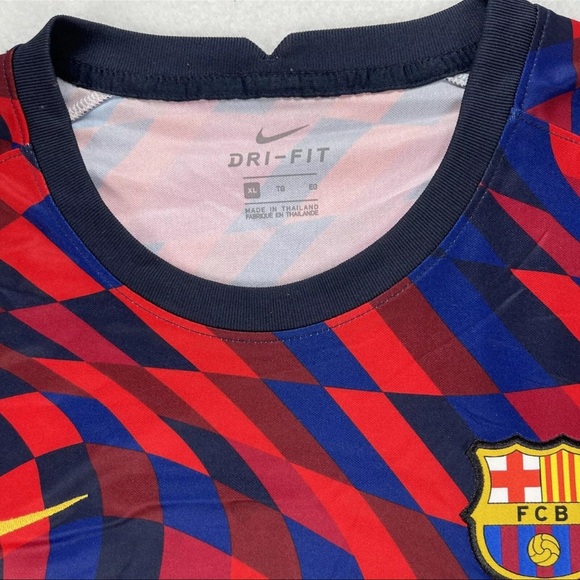 Nike Rakuten Barcelona Soccer Jersey Mens XL Football Club Dri Fit Short Sleeve - Picture 3 of 12
